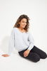 Eternity Cable Knit Sweat - Snow